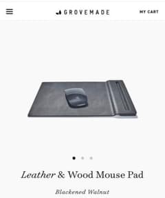 新品未開封 GROVEMADE Leather & Wood Mouse Padのサムネイル