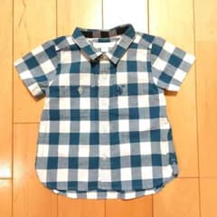 てるてるぼうず様専用　BURBERRY   ボタンダウンシャツ 80サイズのサムネイル