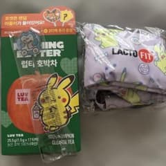 가격 인하 피카츄 파우치 LACTO FIT 올리브 영 한정 미개봉
