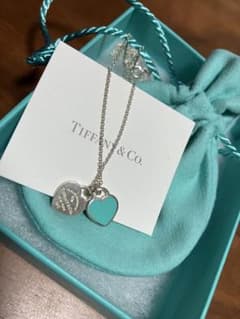 Tiffany & Co. ブルーダブルハートタグペンダント　ネックレスのサムネイル