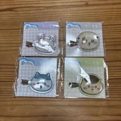 ちいかわ ぷっくりったいヘアクリップ モモンガ　ハチワレ　栗まんじゅう　ラッコのサムネイル