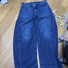 GU デニムパンツ インディゴブルー 28インチのサムネイル