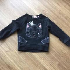 H&M ネコちゃんトレーナー 90ぐらい？のサムネイル