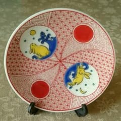 makochan様専用ページ☆九谷焼 豆皿 スタンド付き 送料込のサムネイル