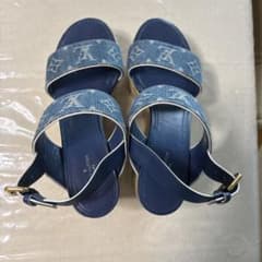LOUIS VUITTON デニム ウェッジソール サンダルのサムネイル
