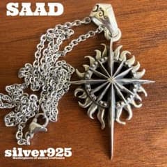 研磨済】サード【SAAD】シルバー925製サンシンボル太陽フレア