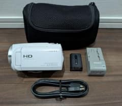 SONY HDR-CX670 ホワイト 純正充電器・ケース付 - メルカリ