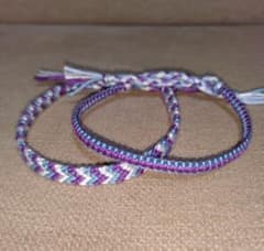 ミサンガ 2本セット ハンドメイド76 - メルカリ