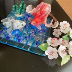 金魚  仲良し プラ板 確認用のサムネイル