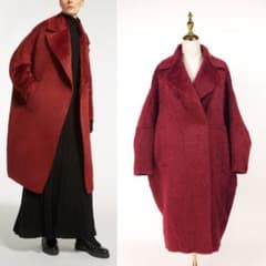 【専用】マックスマーラ アトリエ サルニコ コクーンコート 黒タグ ボルドー 専用】マックスマーラ アトリエ サルニコ コクーンコート 黒タグ