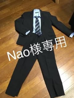Nao様専用  男児140スーツ4点セット(スーツ、シャツ、ネクタイ)のサムネイル