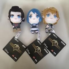 ナムコ限定 キングダムハーツ マスコット ③ 3種 ぬいぐるみ