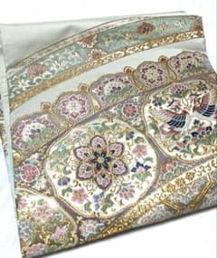 美品】袋帯 留袖用二重太鼓帯 多色花柄 鶴刺繍 豪華 華やか - メルカリ