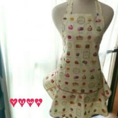 ひなこ様専用♡マカロン柄フリルエプロンのサムネイル