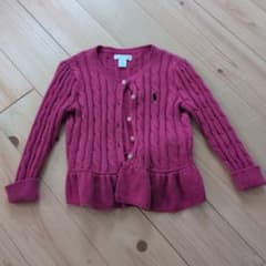 【美品】Ralph Lauren 24M ピンクカーディガンのサムネイル