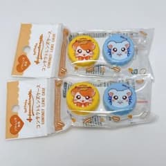 とっとこハム太郎 ソフトレンズ対応 コンタクトレンズケース コンタクトレンズケース とっとこハム太郎 2個セット オレンジ 水色