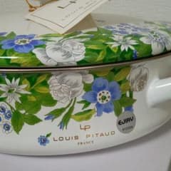 未使用　エジリー　LOUIS PITAUD 花柄ホーローお鍋のサムネイル