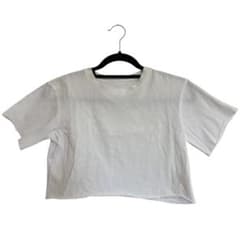 ホワイト クロップドTシャツ 半袖のサムネイル