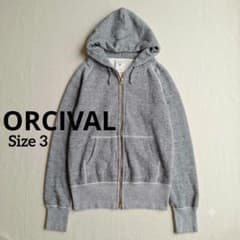ORCIVAL オーシバル フード ジップアップパーカー グレー サイズ3のサムネイル