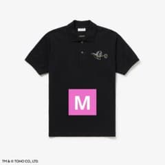 LACOSTE アートプログラム ゴジラ ブラックポロシャツ size M