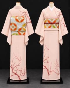 総絞り上田善訪問着フルセット5点サイズS〜M枝花文様 正絹 - メルカリ