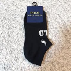 Polo Ralph Lauren ブラック アンクルソックス(22~24cm)のサムネイル