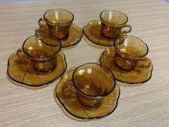 【昭和レトロ】コーヒーカップ&ソーサー（5個セット）のサムネイル