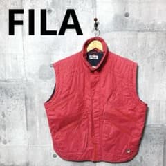 FILA 필라 남성 빅 사이즈 이탈리아제 안솜 베스트 42 레드
