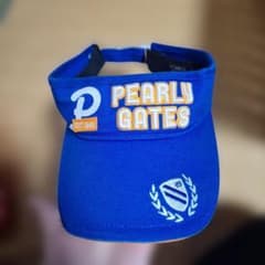 PEARLY GATES ゴルフバイザー 青のサムネイル