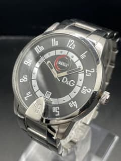 D&G DOLCE&GABBANA DW0624 メンズ 電池交換済 シルバー - メルカリ