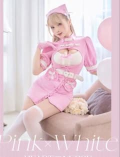 MALYMOON ナース服 ピンク×ホワイト コスプレ - メルカリ