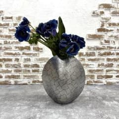 EMILIO ROBBA ブルーアネモネ大型フラワーベース アートフラワー