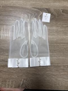Chérie ウェディンググローブ ショート パールのサムネイル