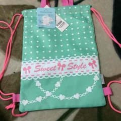 シューズバック、上履き入れ、小物入れリュック 新入学準備にのサムネイル