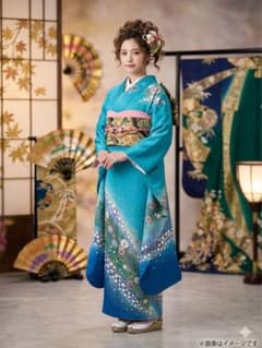 振り袖　フルセット　別誂長襦袢　金彩加工　刺繍入り　本佐賀錦　成人式　878 振り袖 フルセット 別誂長襦袢 金彩加工 刺繍入り 本佐賀錦 成人式 878