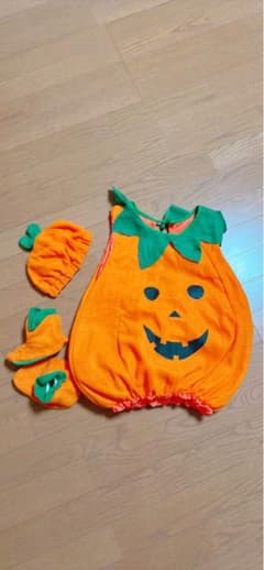 ハロウィン かぼちゃ 着ぐるみ コスチューム 3点セットのサムネイル