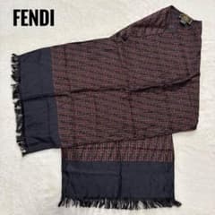 FENDI フェンディ ズッカ柄 シルク 絹100% スカーフ ストール - メルカリ