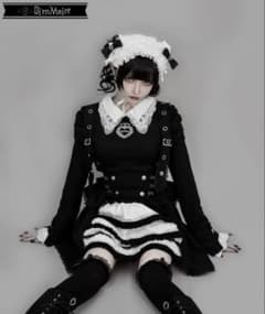 DimMoire おすましレース襟トップス Black&White Mサイズ - メルカリ