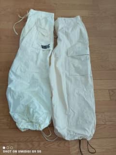 9090 カーゴパンツ ホワイト 2本セットのサムネイル