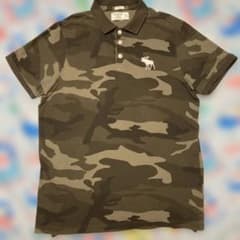 Abercrombie & Fitch カモフラ ポロシャツ XL - メルカリ