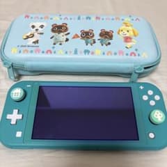 Switch LITE ターコイズ どうぶつの森ケース付き - メルカリ