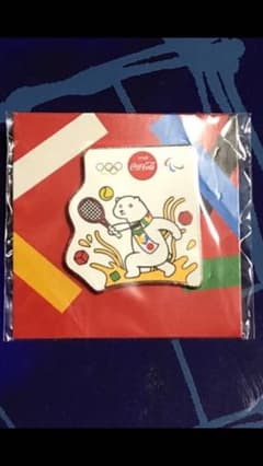 コカ・コーラ 東京オリンピック ピンバッジ 未開封 オリジナルピンズ　テニスのサムネイル