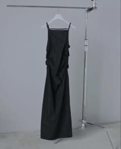 anuke2025 Backopen Shirring Onepiece 38黒のサムネイル