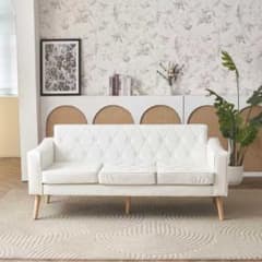 新品】オットマン付き3人掛けソファ ロボット掃除機通れる 東京発