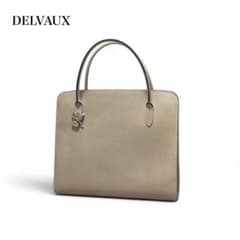 【美品】DELVAUX デルヴォー/セピア/レザー 本革/ハンドバッグ