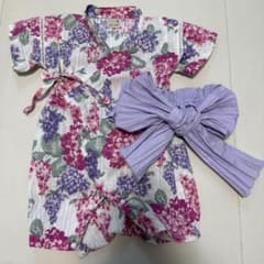 petit main ベビー甚平 花柄 80cmのサムネイル