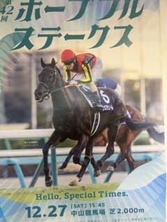 ホープフルステークス ポスター　クロワデュノール　非売品　競馬　JRA ホープフルステークス ポスター クロワデュノール 非売品 競馬 JRA