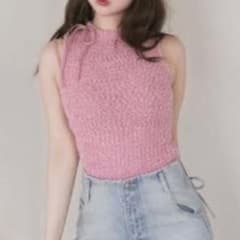 トップス andmary / Lotta ribbon tops pink andmary ANDMARY Lotta Ribbon Tops ピンク - メルカリ