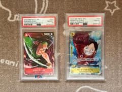最安値】ワンピースカード ルフィ ゾロ PSA10 2枚セット - メルカリ
