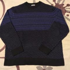 お値下げしました。GUメンズ　ニットLのサムネイル